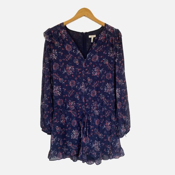 Joie Cherita Floral Silk Romper Size Medium - Picture 2 of 9